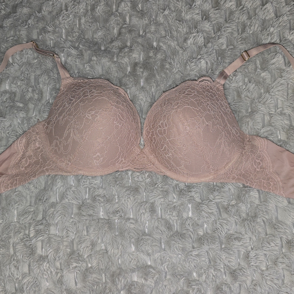 Lace Underwire Bra - Blush